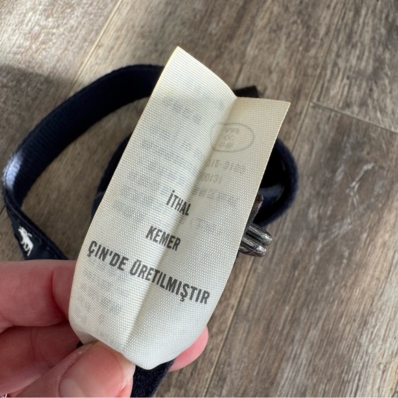 Abercrombie Classic Moose Canvas Belt - Navy & White - Picture 5 of 9